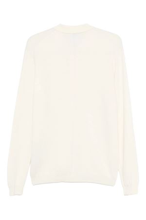 Polo con bottoni in lana bianco crema LOW BRAND | L1MFW25266736A014